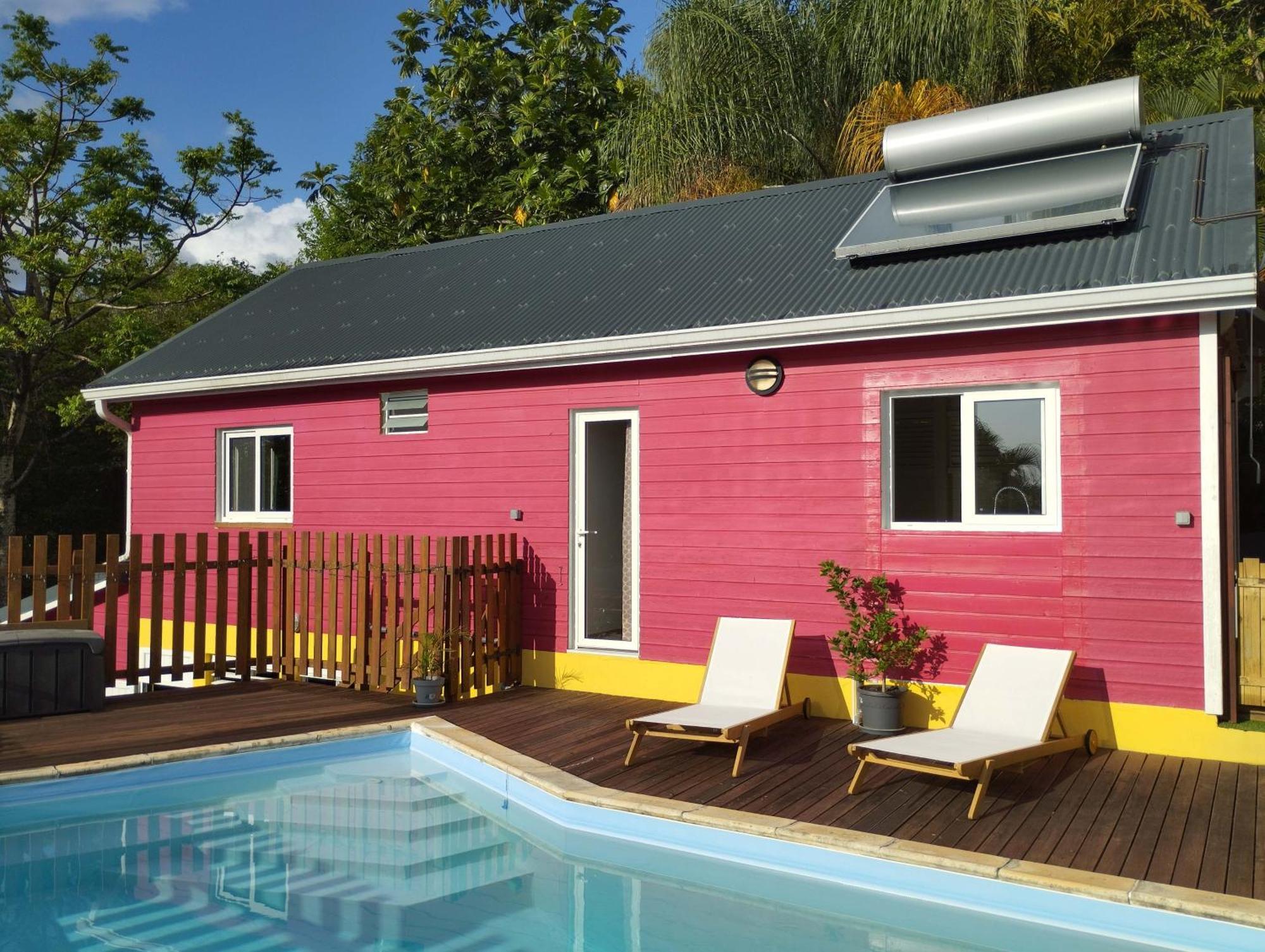 Kaz Kalina - Gites Avec Piscine Partagee Bouillante Extérieur photo