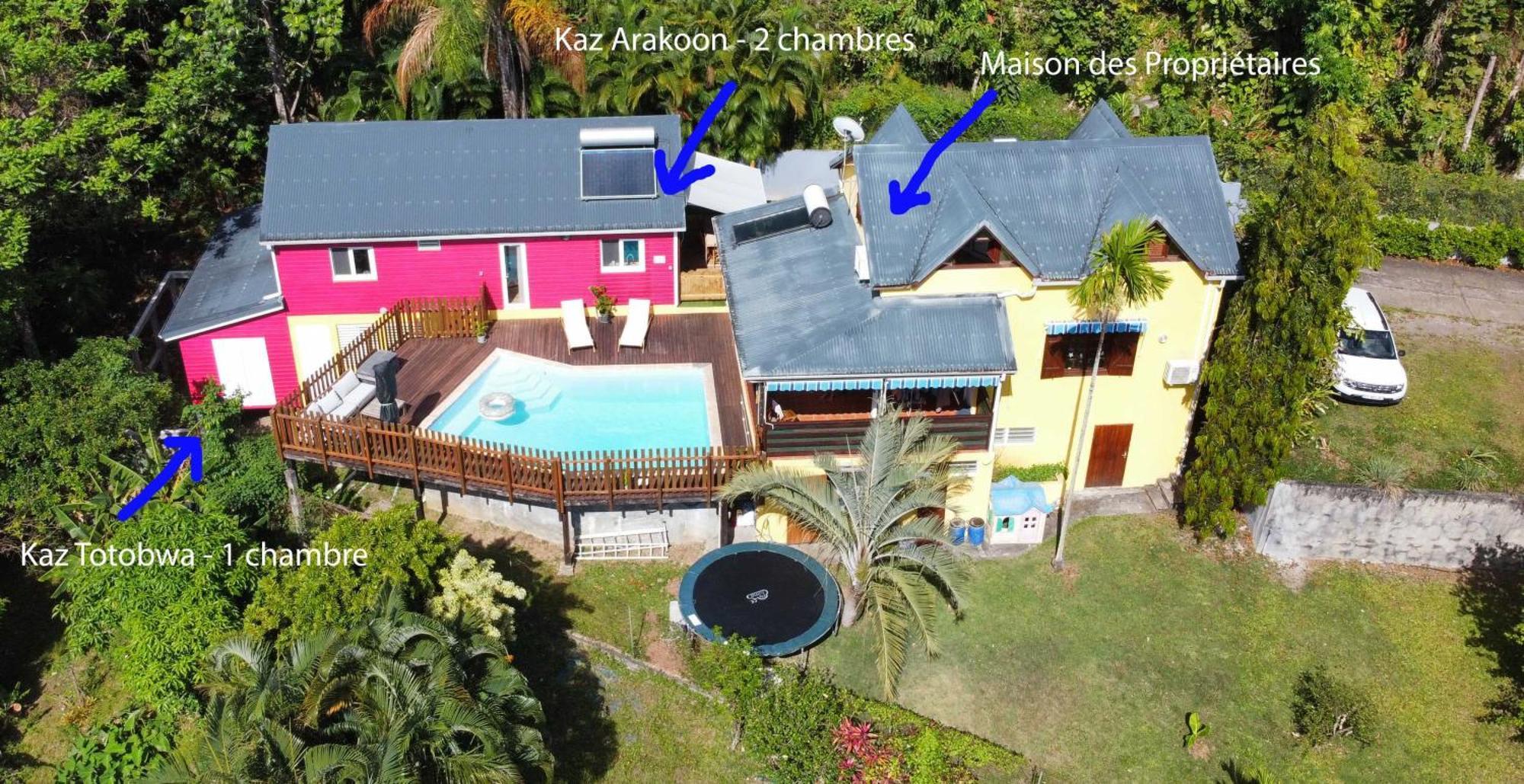 Kaz Kalina - Gites Avec Piscine Partagee Bouillante Extérieur photo