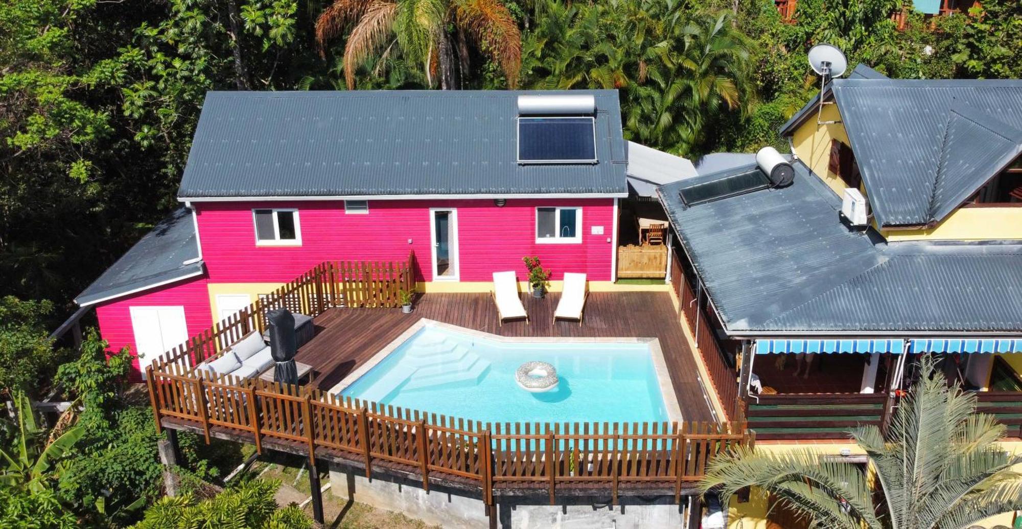 Kaz Kalina - Gites Avec Piscine Partagee Bouillante Extérieur photo